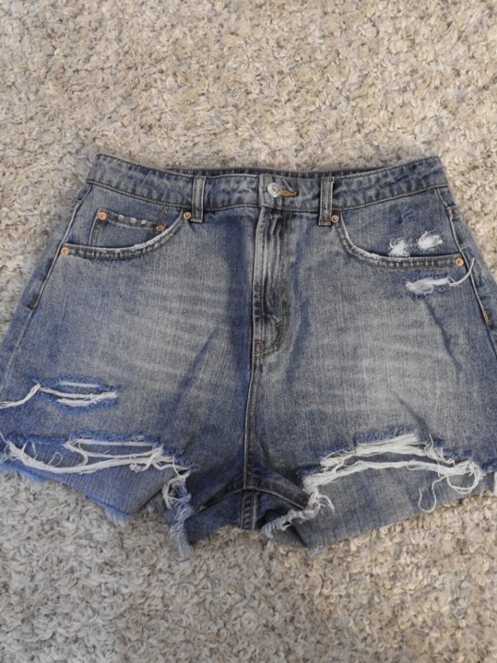Wild Fable High Rise Distressed Denim Shorts Size 10